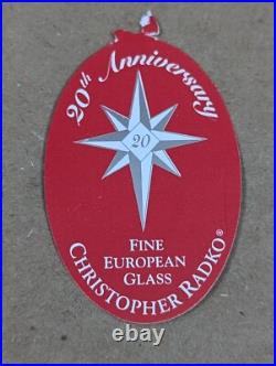 2004 Christopher Radko Signed, Dart With Destiny 1011945 7 Glass Ornament 20th