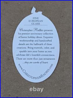 2004 Christopher Radko Signed, Dart With Destiny 1011945 7 Glass Ornament 20th