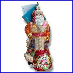 2005 Christopher Radko Karazimov Candlelight Portrait Santa Series