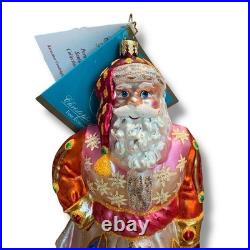 2005 Christopher Radko Karazimov Candlelight Portrait Santa Series