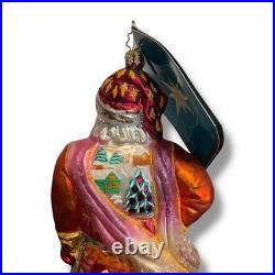 2005 Christopher Radko Karazimov Candlelight Portrait Santa Series