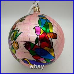 2005 Christopher Radko Tropical Isle 5 Ball Ornament 1012100 Pink with Tags 2005 Christopher Radko Tropical Isle 5 Ball Ornament 1012100 Pink with Tags
