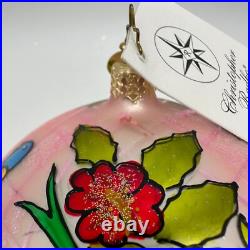 2005 Christopher Radko Tropical Isle 5 Ball Ornament 1012100 Pink with Tags