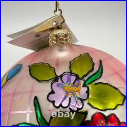 2005 Christopher Radko Tropical Isle 5 Ball Ornament 1012100 Pink with Tags