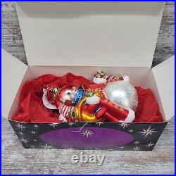 2007 Christopher Radko 10 Dapper Snow Chap Ornament Original Box Christmas NWT