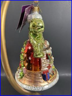 2007 Christopher Radko Bells Of Cedar Hill Late Night Delivery Santa Ornament