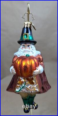 2012 Christopher Radko Mr. Pilgrim 1016161 6 Glass Thanksgiving Ornament