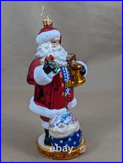 2014 Christopher Radko National Treasure Nick 1017428 Glass Ornament 6.5 USA