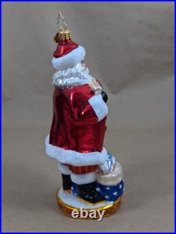 2014 Christopher Radko National Treasure Nick 1017428 Glass Ornament 6.5 USA