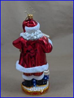 2014 Christopher Radko National Treasure Nick 1017428 Glass Ornament 6.5 USA