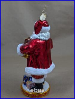 2014 Christopher Radko National Treasure Nick 1017428 Glass Ornament 6.5 USA