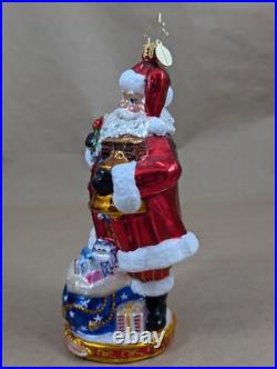 2014 Christopher Radko National Treasure Nick 1017428 Glass Ornament 6.5 USA