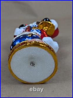 2014 Christopher Radko National Treasure Nick 1017428 Glass Ornament 6.5 USA