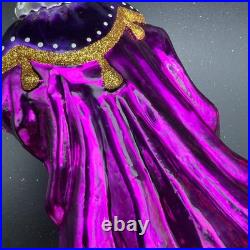 2015 Chritopher Radko Wonderous Journey 7.5 Ornament 1017879 Blue Purple Santa