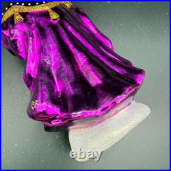 2015 Chritopher Radko Wonderous Journey 7.5 Ornament 1017879 Blue Purple Santa