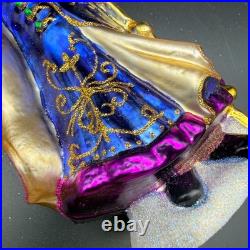2015 Chritopher Radko Wonderous Journey 7.5 Ornament 1017879 Blue Purple Santa 2015 Chritopher Radko Wonderous Journey 7.5 Ornament 1017879 Blue Purple Santa