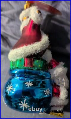2025 Disney Christopher Radko Chip Dale Santa Christmas Ornament New