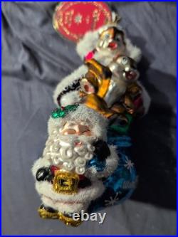 2025 Disney Christopher Radko Chip Dale Santa Christmas Ornament New