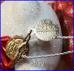 2 Christopher Radko Glass Christmas Ornaments Hello Kitty 2024 Sanrio Sled Ski