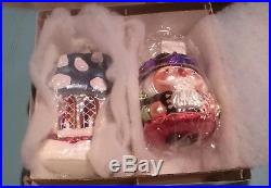 2 Large 1996 Christopher Radko Ornaments in Original Box & Wrapper