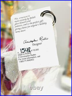 3 NIB Vintage 1998 Christopher Radko Sugar Hill II Home Holiday Series LTD ED