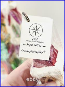 3 NIB Vintage 1998 Christopher Radko Sugar Hill II Home Holiday Series LTD ED