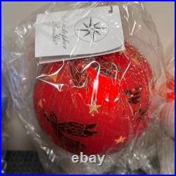 3 Radko Angelic Assent Hot Air Balloon Red Blue White 8 Ornament 99-012-0 RARE