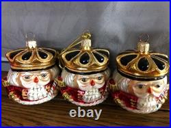 3 Radko NUTCRACKER CRUNCH JR 99-984-0 Christmas Ornament
