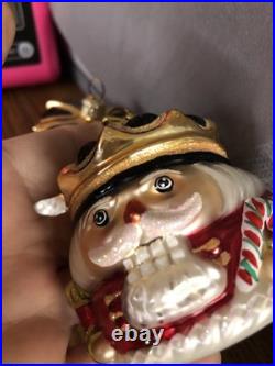 3 Radko NUTCRACKER CRUNCH JR 99-984-0 Christmas Ornament