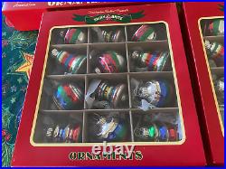 4 Boxes/ 78 Christopher Radko Shiny Bright Christmas Ornaments