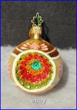 5 Christopher Radko Ornaments Fantasia Stardust Memories Reflector Blown Glass