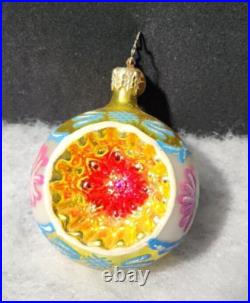 5 Christopher Radko Ornaments Fantasia Stardust Memories Reflector Blown Glass