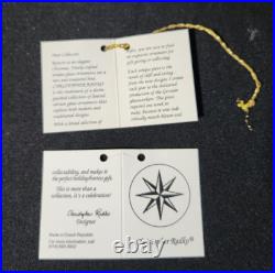 5 Christopher Radko Ornaments Fantasia Stardust Memories Reflector Blown Glass