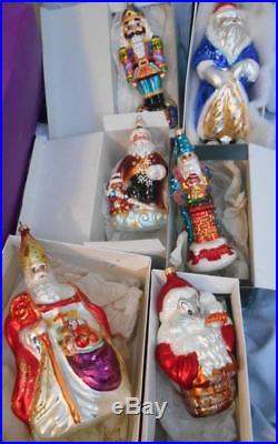 6 HTF Christopher Radko LARGE Ornaments Some LTD/SIGNED Bishop Cracker King +