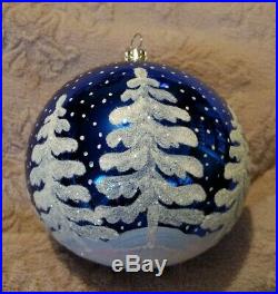 93-317-0 Christopher Radko North Woods Blown Glass Ball Christmas Ornament 4