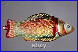 95' Christopher Radko Holy Mackerel 95-077-1 Jumbo Fish Glass Christmas Ornament