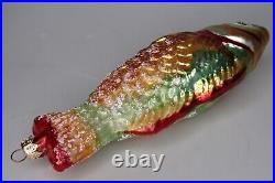 95' Christopher Radko Holy Mackerel 95-077-1 Jumbo Fish Glass Christmas Ornament