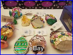 9 Christopher Radko EASTER ORNAMENT Collection PLEASE READ