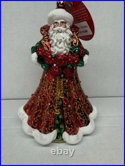 A Rosy Holiday 1019268 By Christopher Radko (RARE) 2017