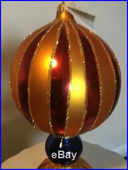 Authentic, Vintage Christopher Radko Grand Circus Jumbo Ball Drop Ornament
