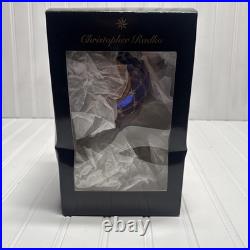 Beautiful Blue Vintage Christopher Radko Ball Ornament 9 Inches Tall
