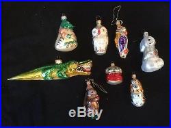 Beautiful Vintage Lot of 37 Christopher Radko Glass Christmas Ornaments