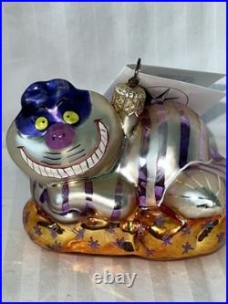 CHESHIRE CAT Christopher Radko RETIRED With Tag DISNEY Alice 00-DIS-47