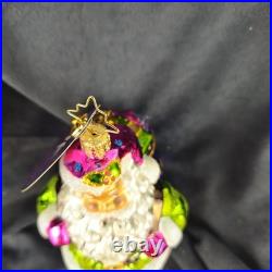 CHRISTOPHER RADKO 1016732 Bright Jolly Gent Santa Ornament with tag RARE
