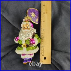 CHRISTOPHER RADKO 1016732 Bright Jolly Gent Santa Ornament with tag RARE