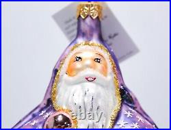 CHRISTOPHER RADKO 1996 Christmas Magic Blow Glass Christmas Ornament With Tag