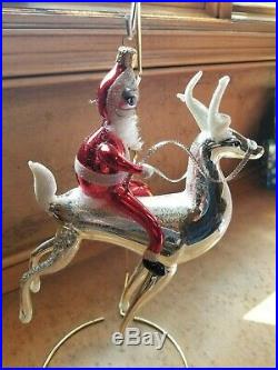 CHRISTOPHER RADKO 1998 STERLING RIDER ITALIANOrnament NEW withTag 98-SP-39