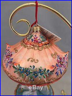 Christopher Radko 1999 Carousel Of Dreams Ornament With Box And Attached Tag