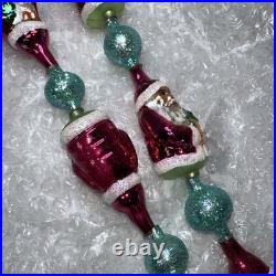 CHRISTOPHER RADKO 36 Garland SANTA DELUXE 96-292-0 In Box