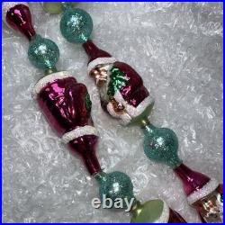 CHRISTOPHER RADKO 36 Garland SANTA DELUXE 96-292-0 In Box CHRISTOPHER RADKO 36 Garland SANTA DELUXE 96-292-0 In Box